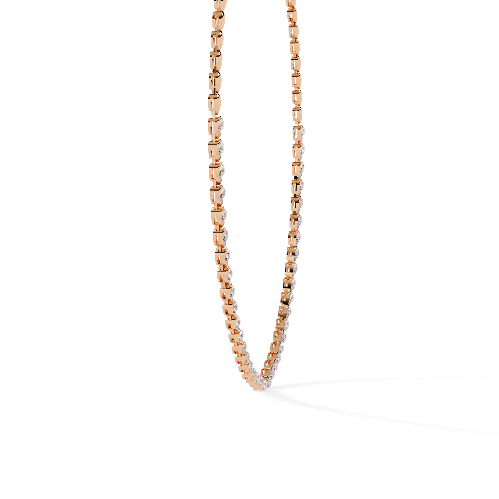 Solitairekart 4.84ct Natural Diamond Tennis Necklace-HI Color, VS-SI Clarity