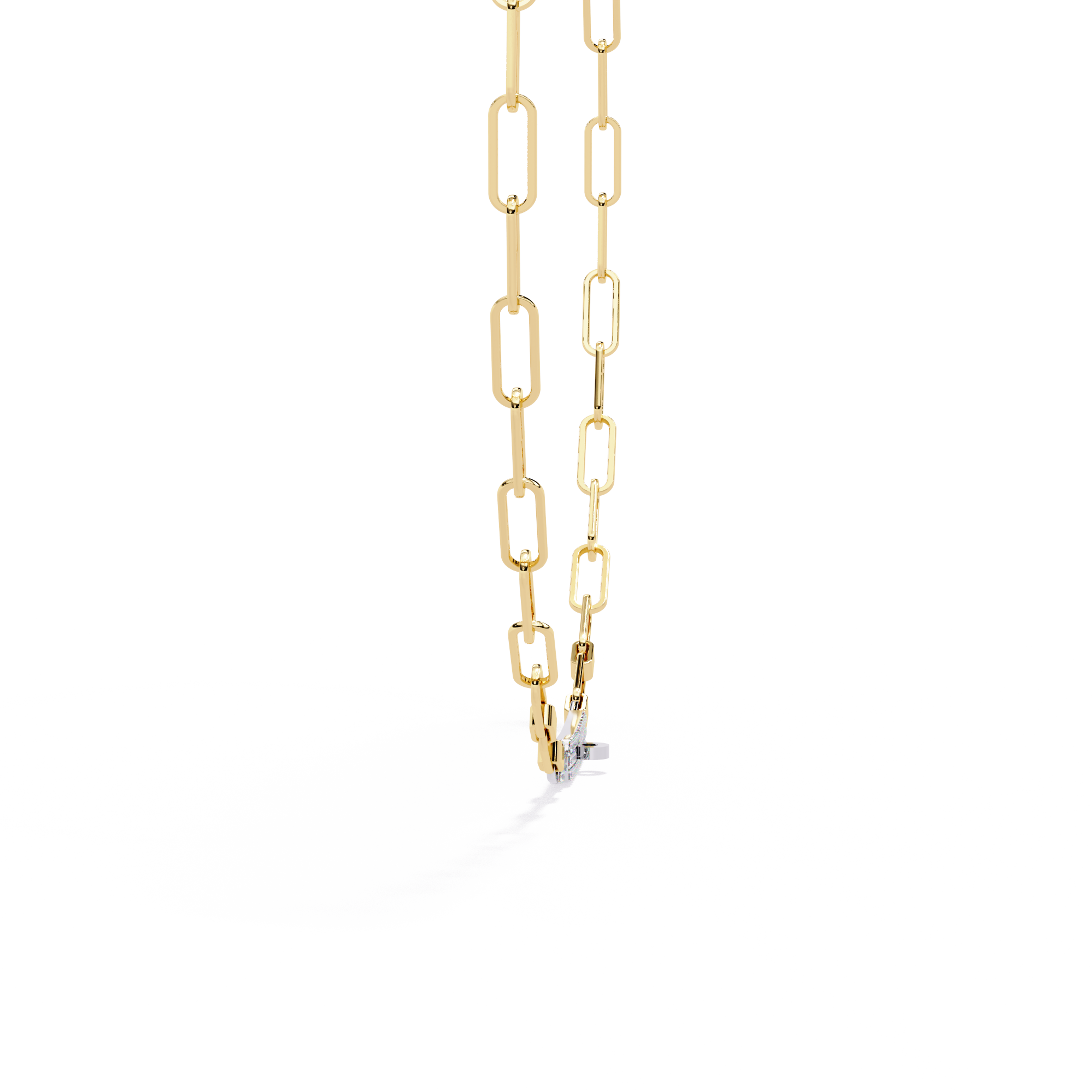 Solitairekart 0.43ct Linear Link Lab Grown Diamond Chain Necklace