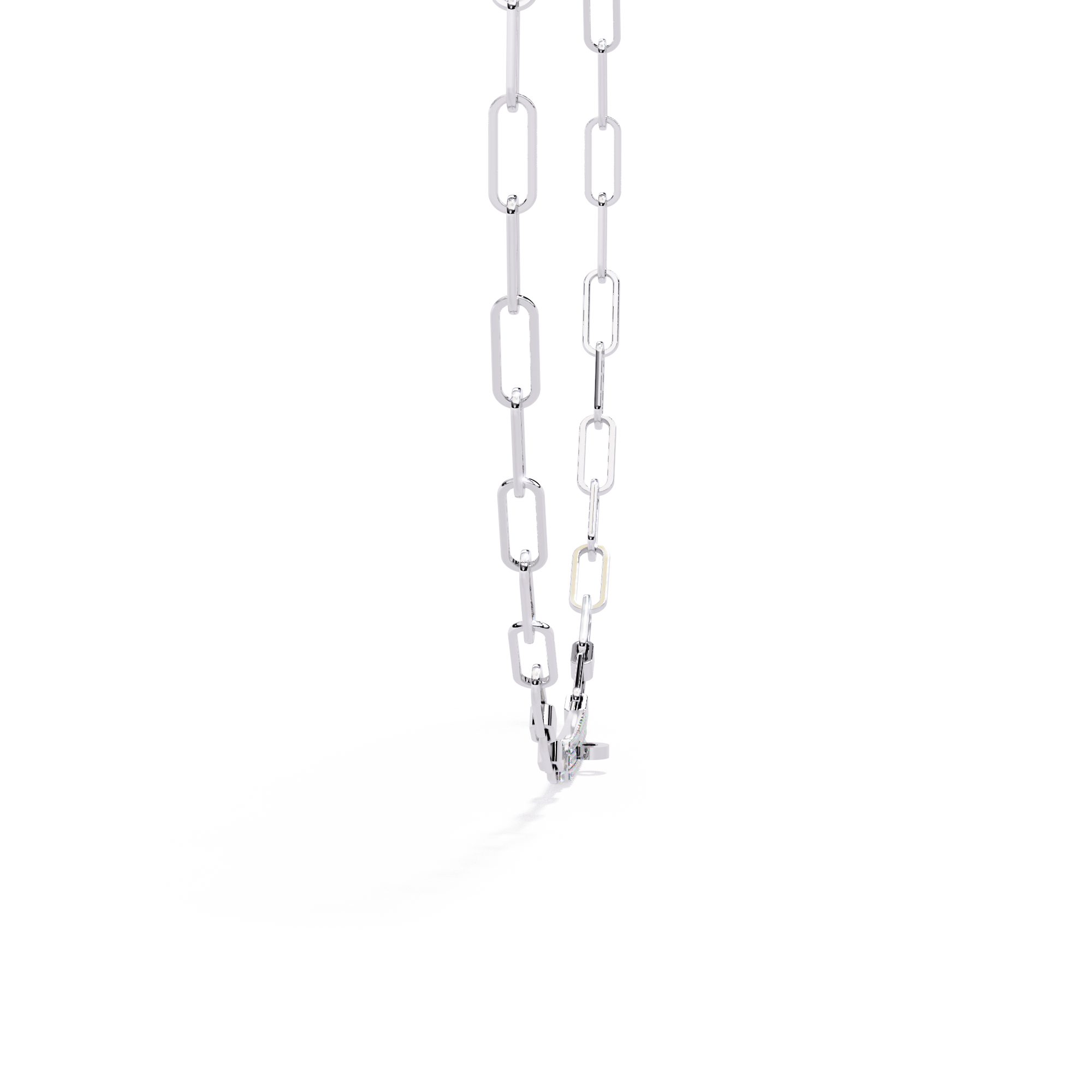 Solitairekart 0.43ct Linear Link Lab Grown Diamond Chain Necklace