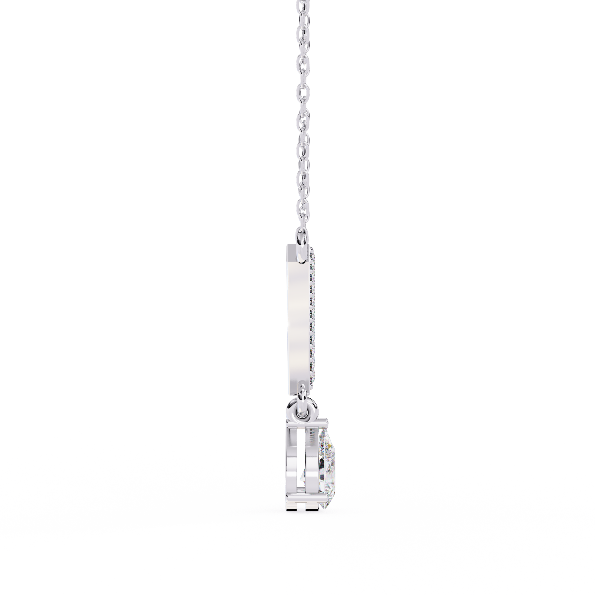 Solitairekart 0.48ct V-Line Drop Lab Grown Diamond Necklace
