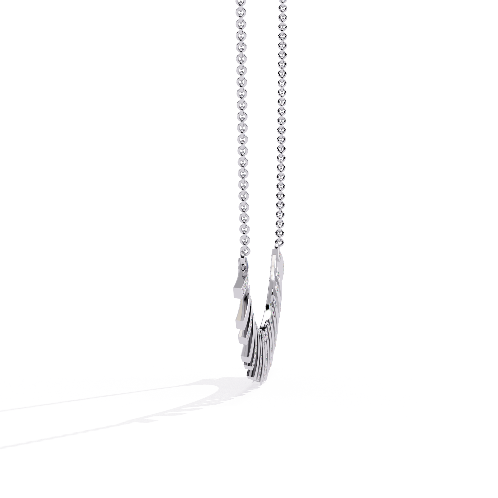 Solitairekart 0.29ct Lab Grown Diamond Geometric Bar Necklace