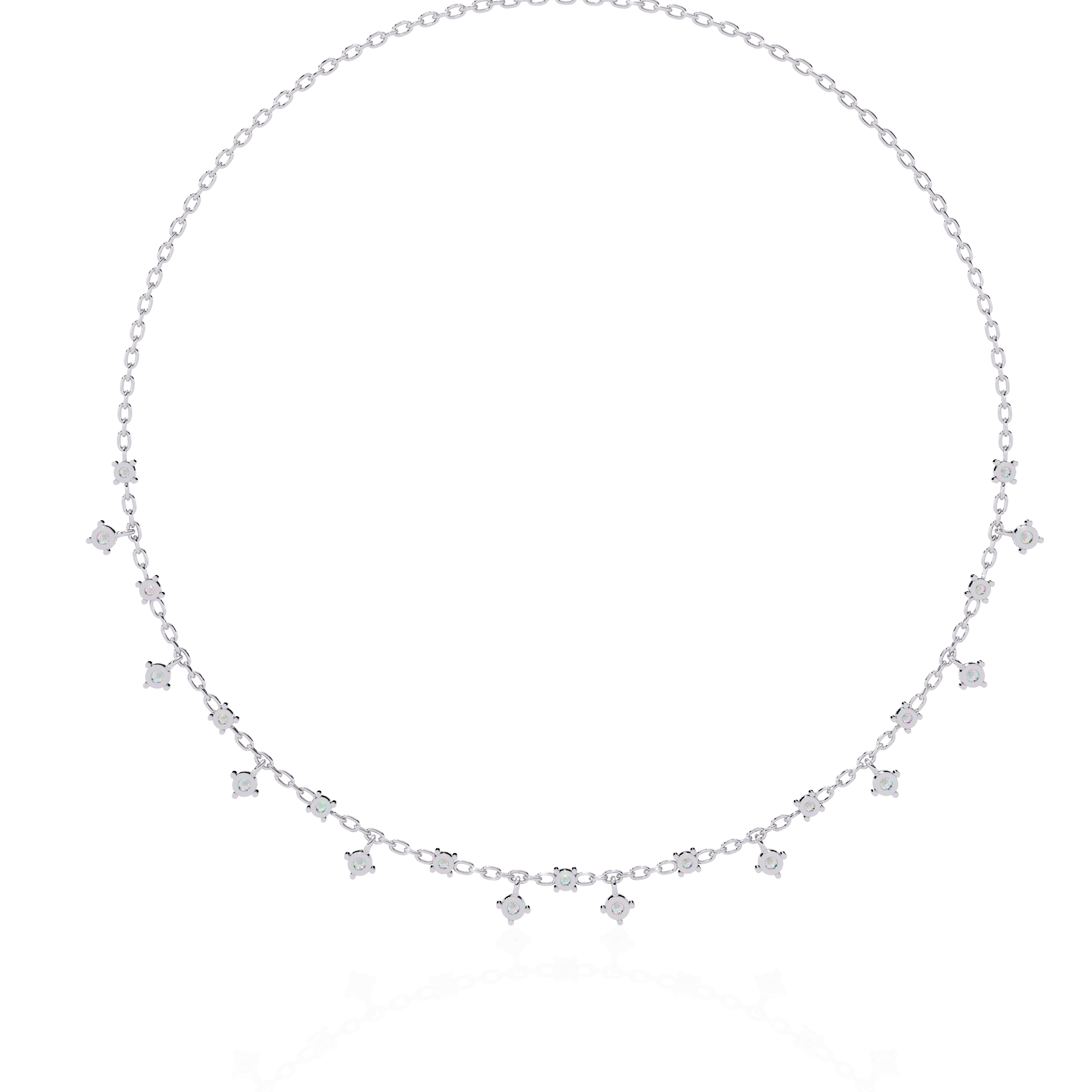 Solitairekart 0.76ct Scattered Lab Grown Diamond Chain