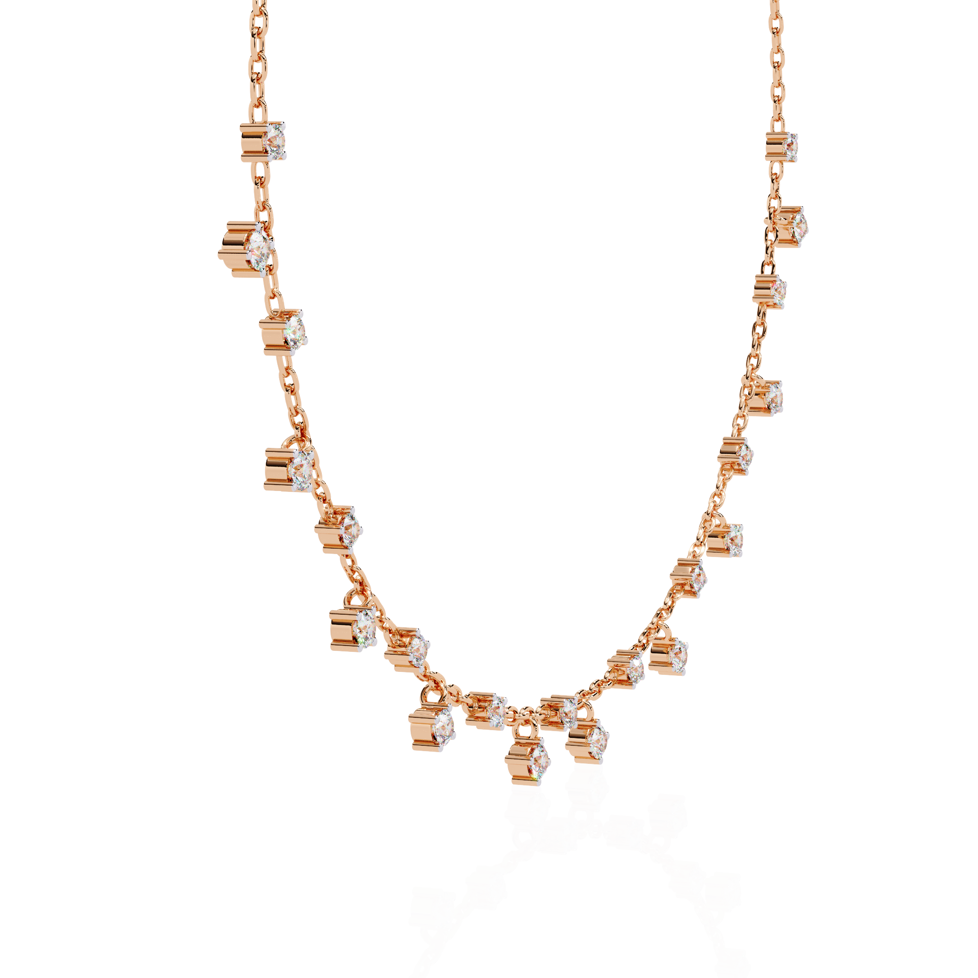 Solitairekart 0.76ct Scattered Lab Grown Diamond Chain