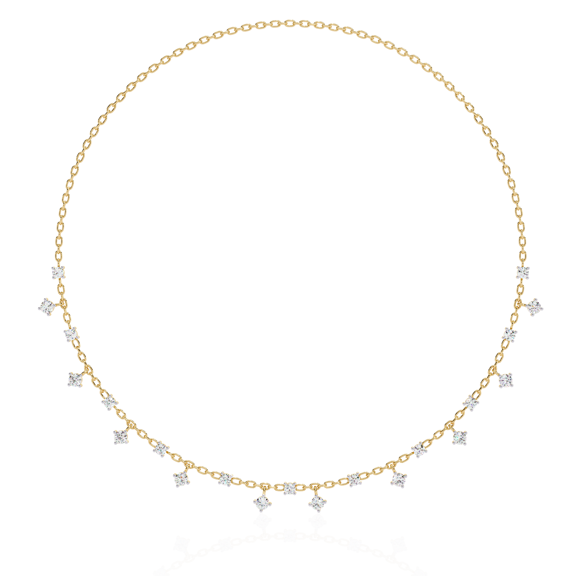 Solitairekart 0.76ct Scattered Lab Grown Diamond Chain