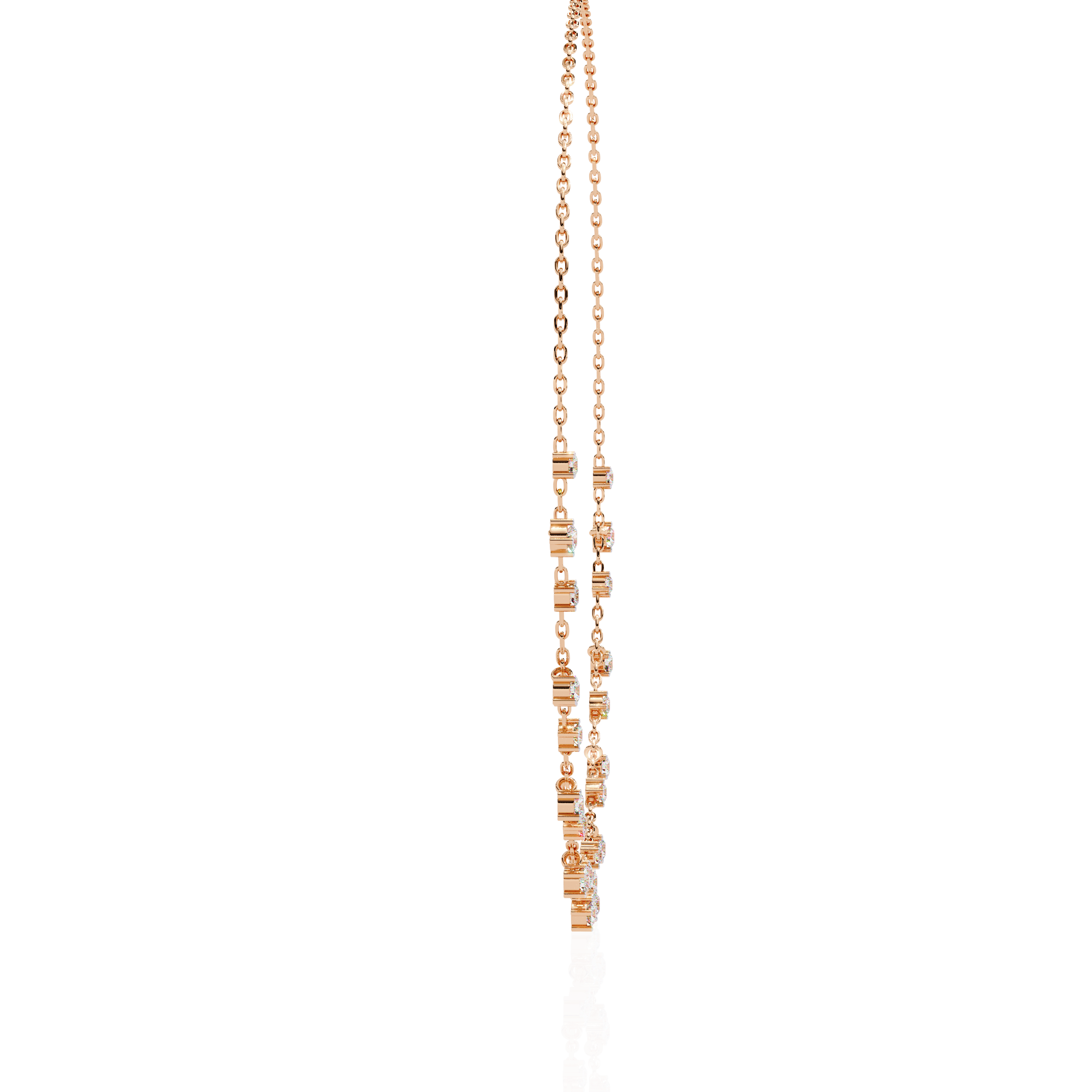 Solitairekart 0.76ct Scattered Natural Diamond Chain-HI Color, VS-SI Clarity