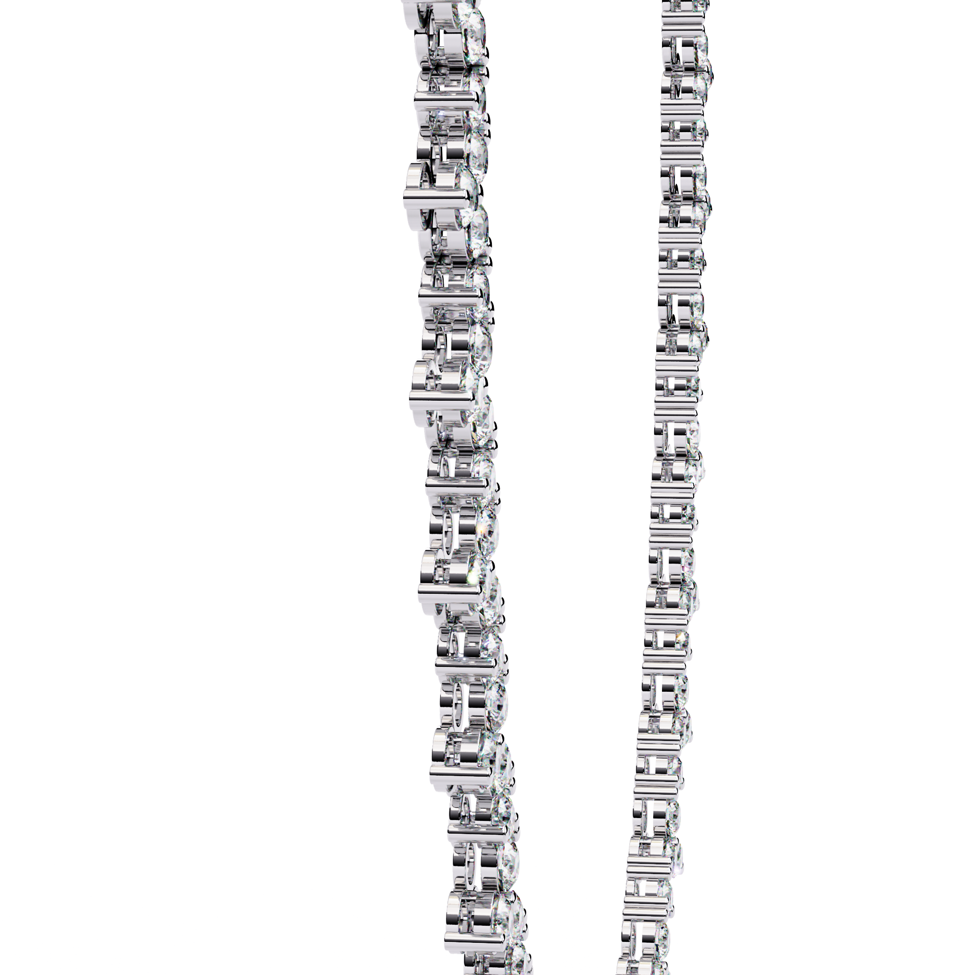 Solitairekart 16.602ct Lab Grown Diamond Tennis Necklace