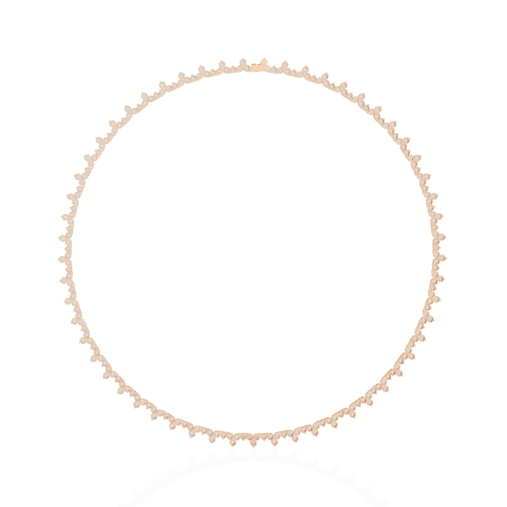 Solitairekart 16.602ct Lab Grown Diamond Tennis Necklace