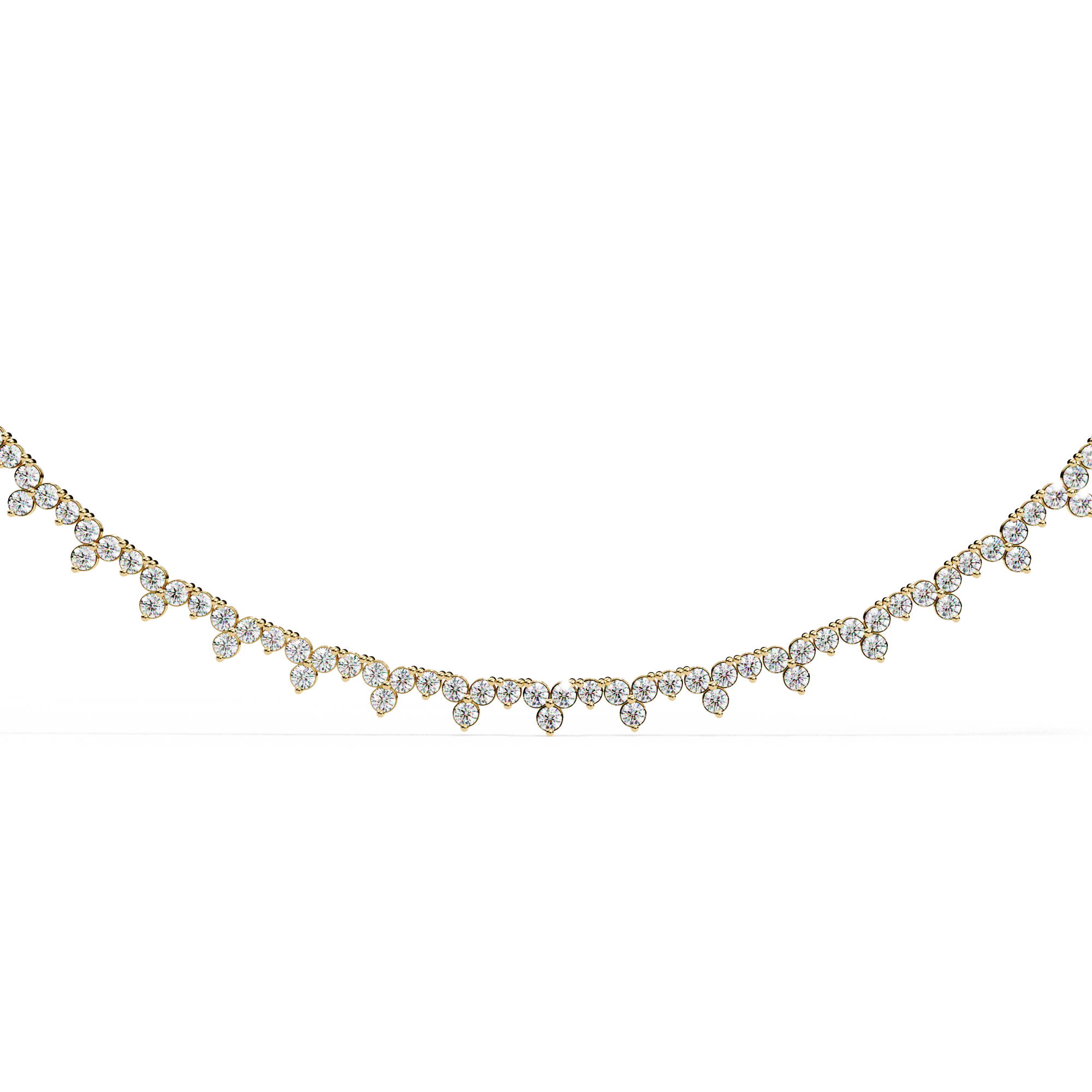 Solitairekart 16.602ct Lab Grown Diamond Tennis Necklace