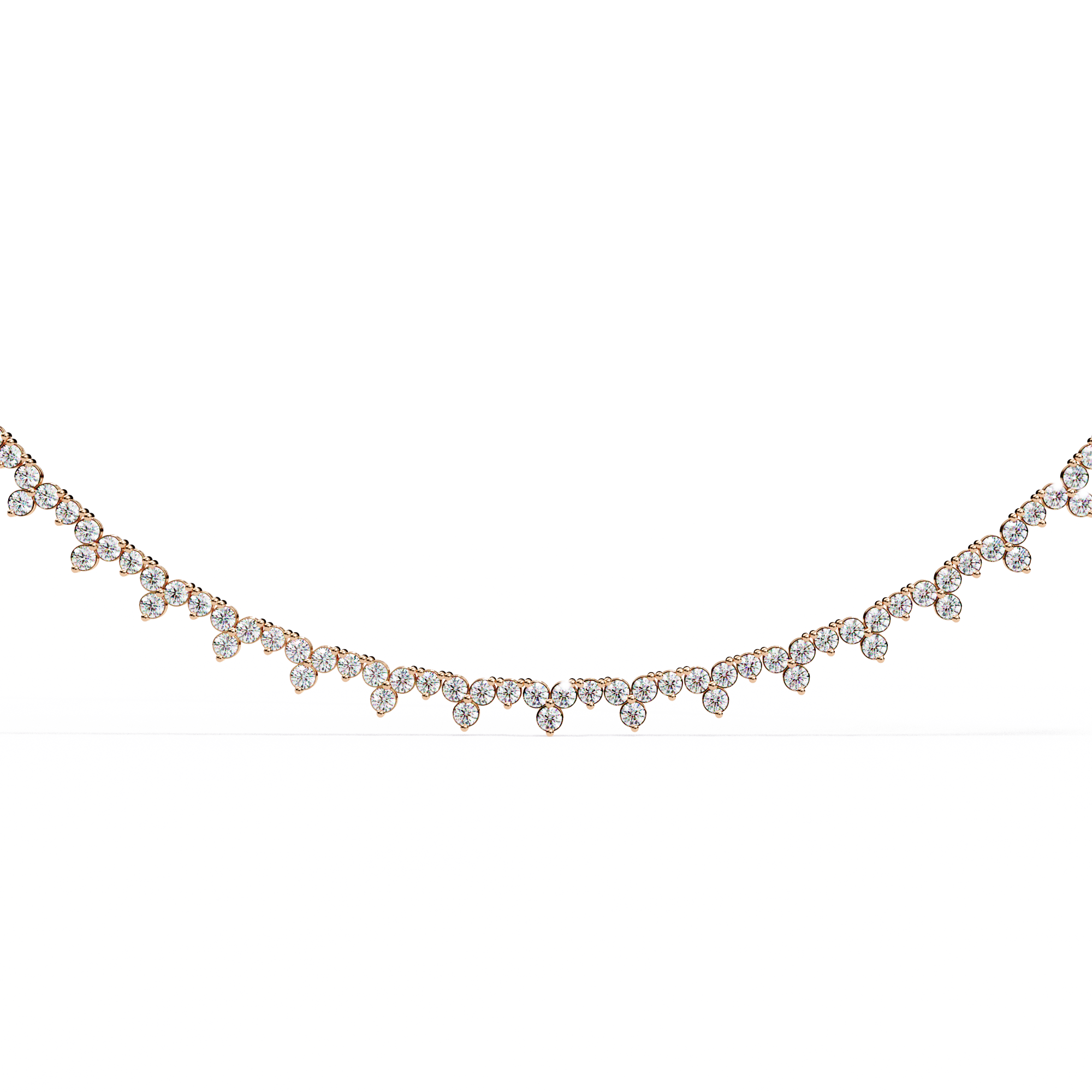 Solitairekart 16.602ct Lab Grown Diamond Tennis Necklace