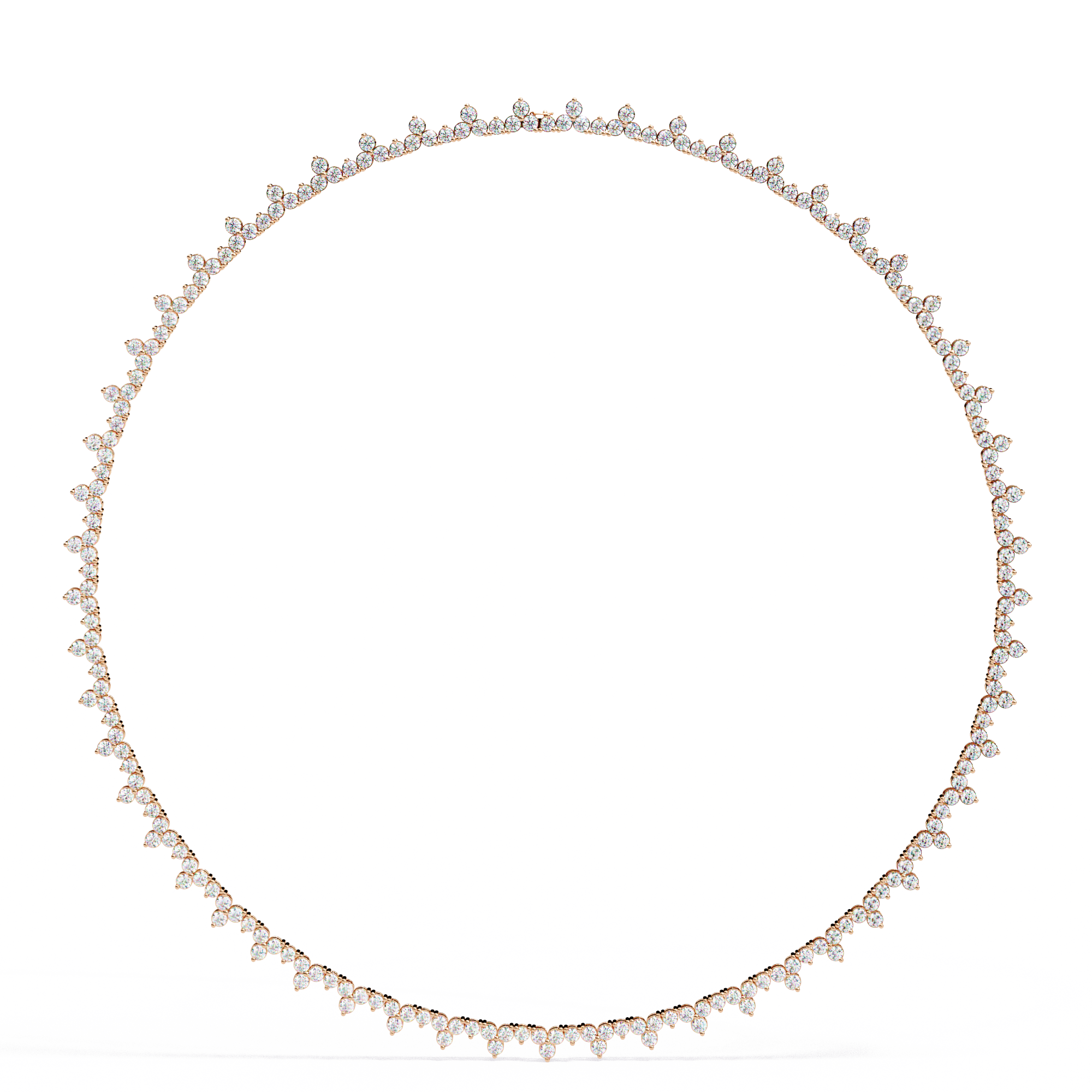 Solitairekart 16.602ct Lab Grown Diamond Tennis Necklace