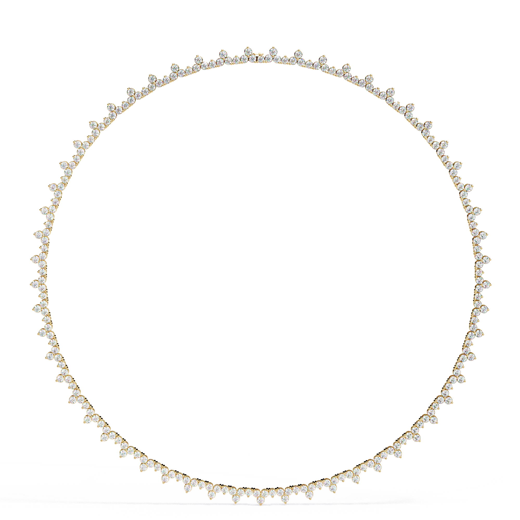 Solitairekart 16.602ct Lab Grown Diamond Tennis Necklace