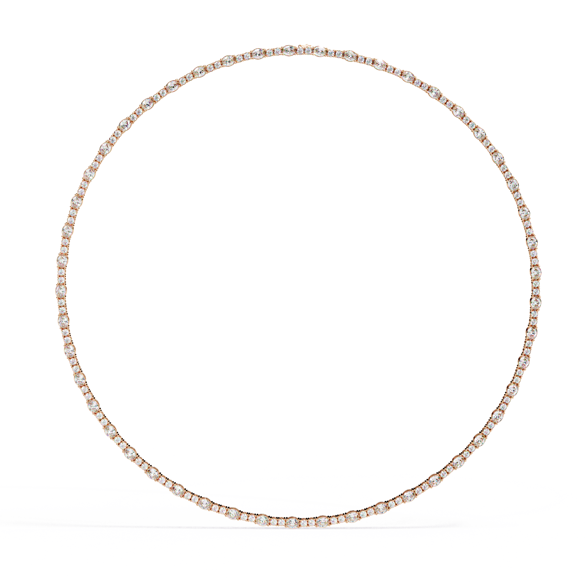 Solitairekart 7.35ct Lab Grown Diamond Tennis Necklace
