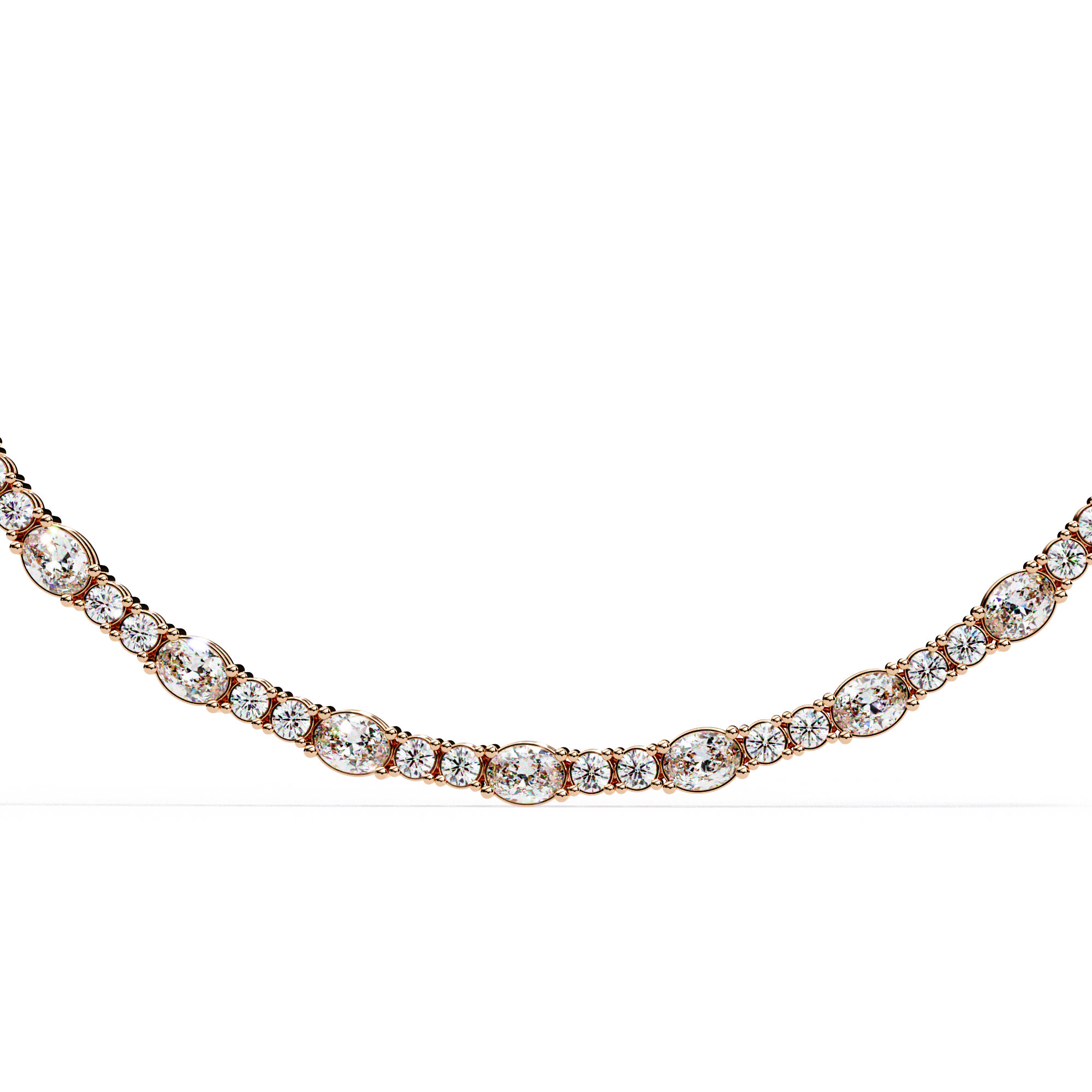 Solitairekart 7.35ct Lab Grown Diamond Tennis Necklace