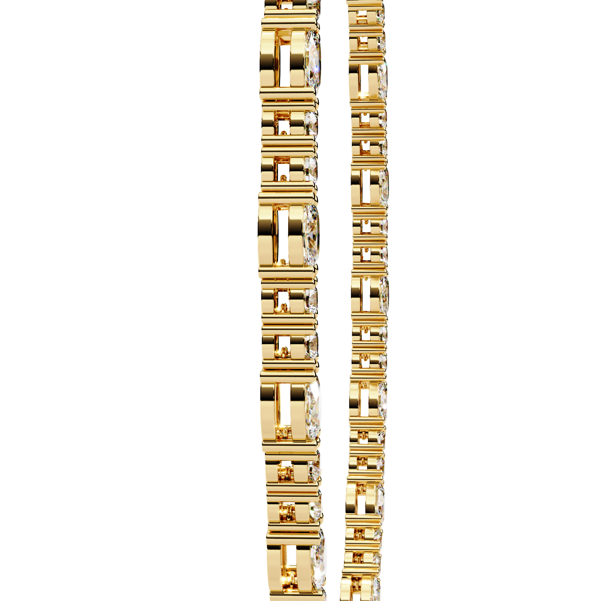 Solitairekart 7.35ct Lab Grown Diamond Tennis Necklace