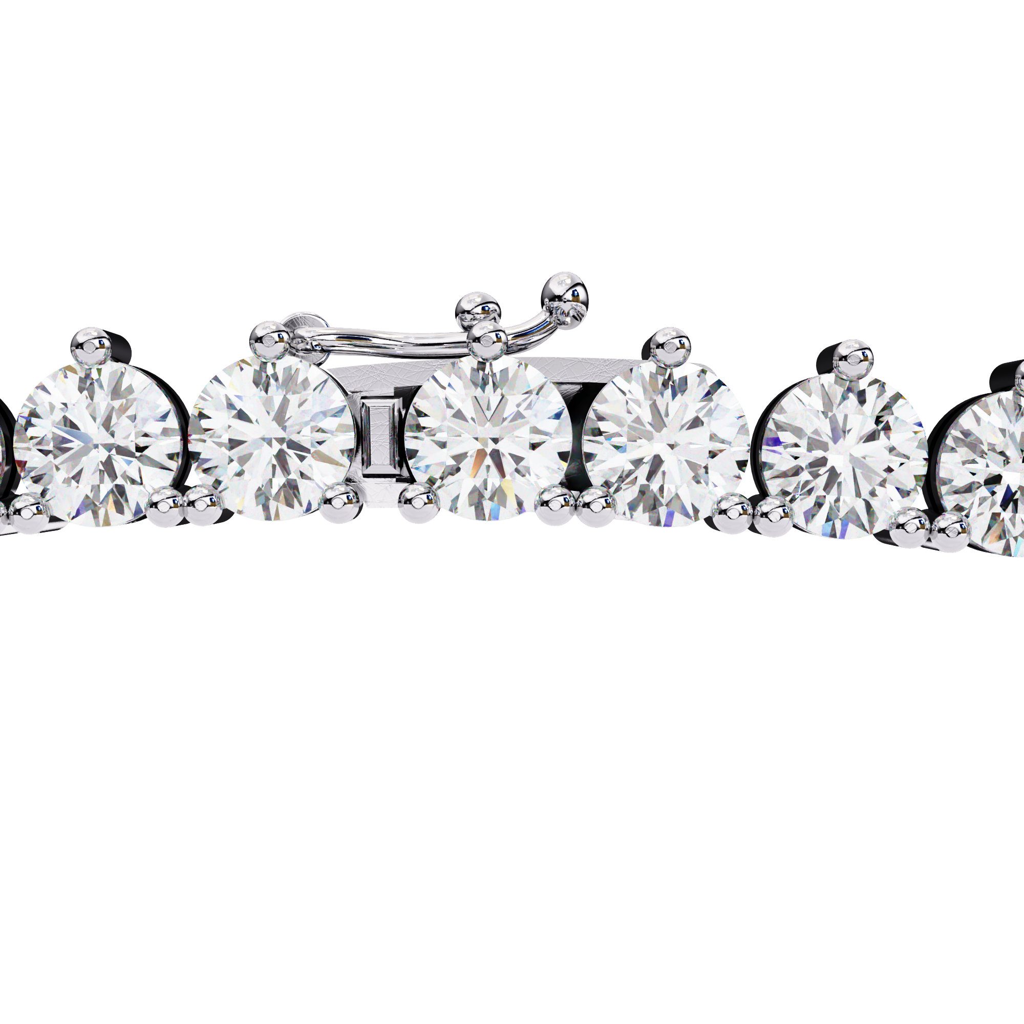 Solitairekart 5.7ct Natural Diamond Tennis Necklace-HI Color, VS-SI Clarity