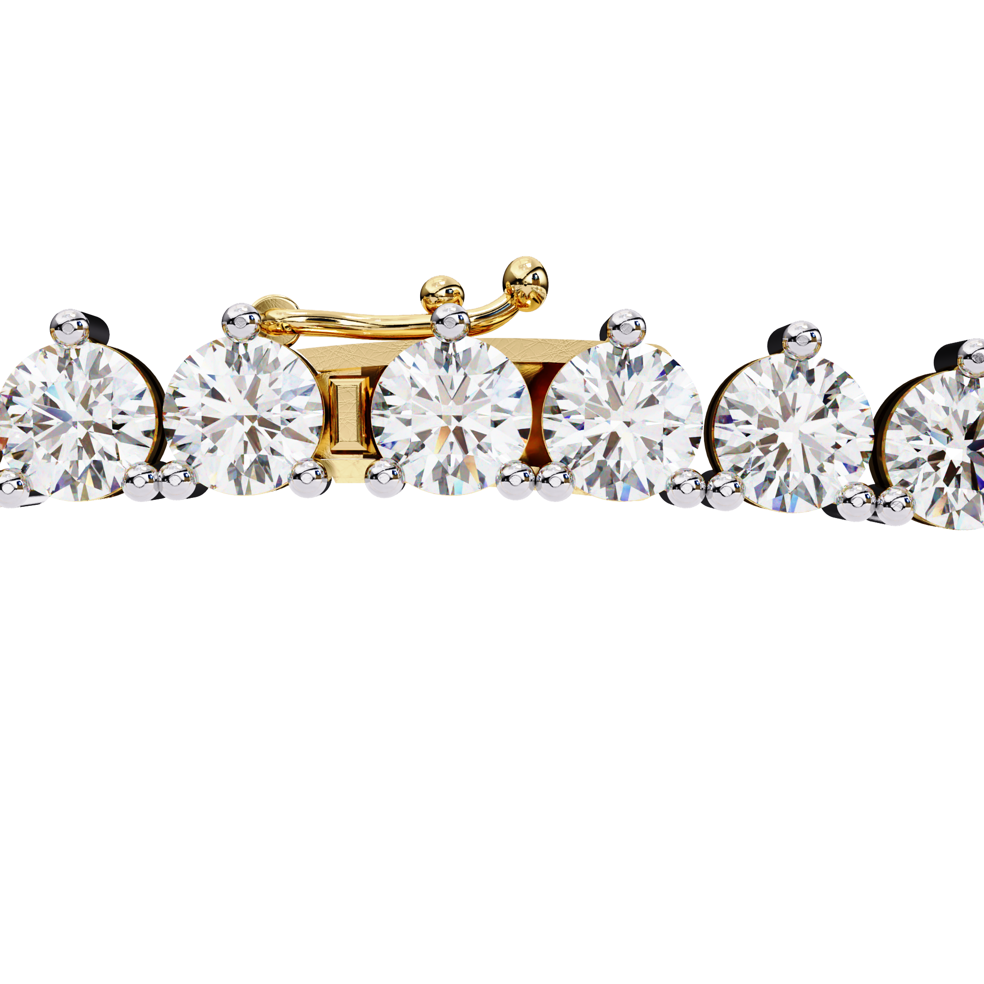 Solitairekart 5.7ct Natural Diamond Tennis Necklace-HI Color, VS-SI Clarity