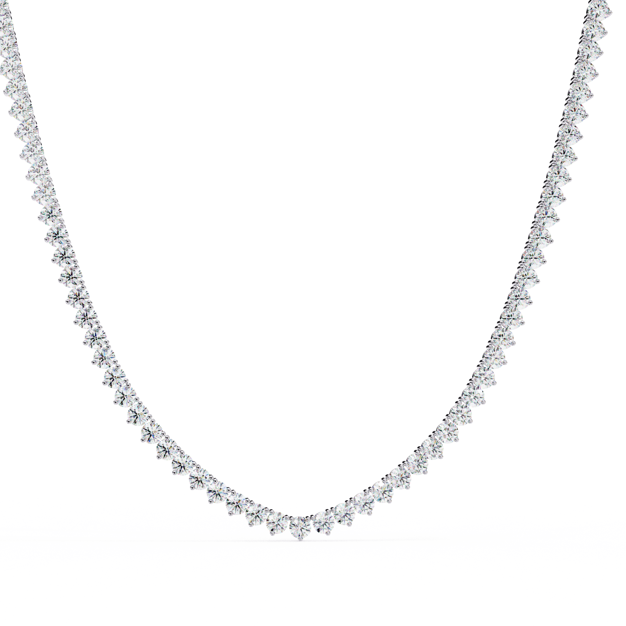 Solitairekart 5.7ct Lab Grown Diamond Tennis Necklace