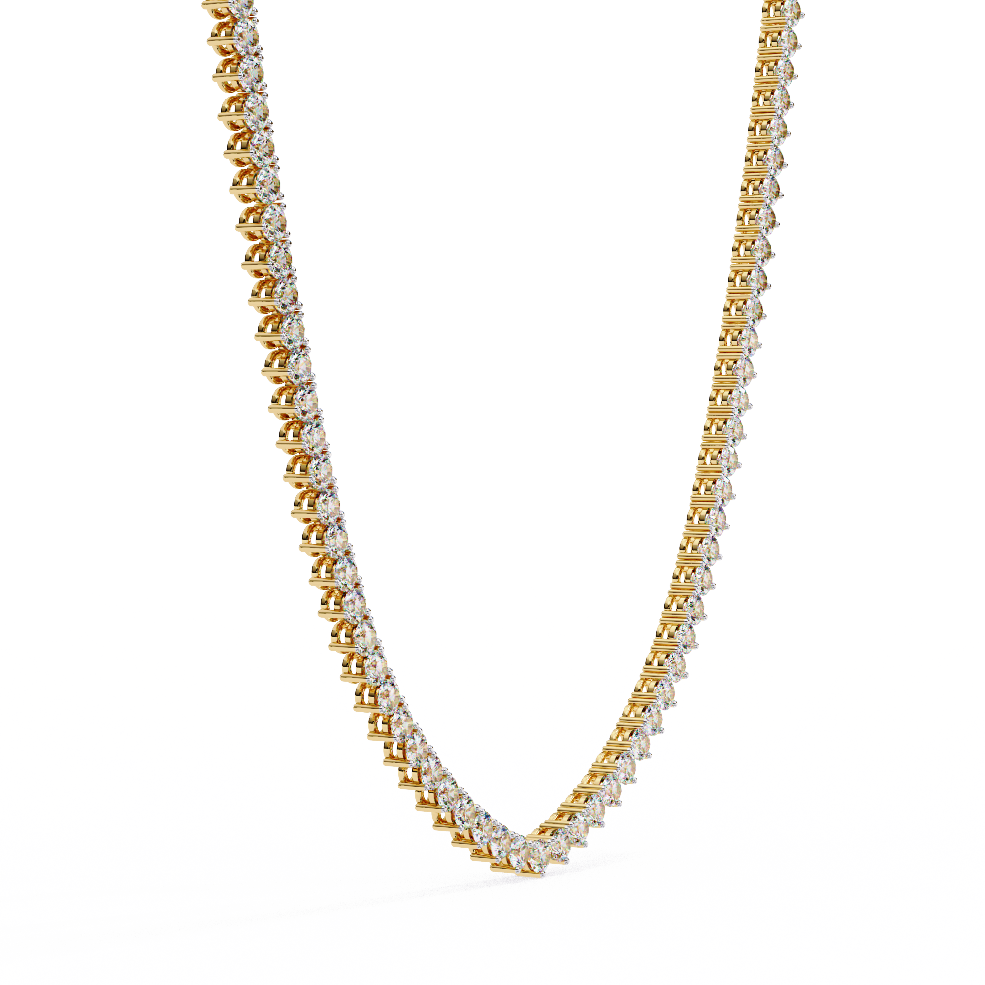 Solitairekart 5.7ct Lab Grown Diamond Tennis Necklace