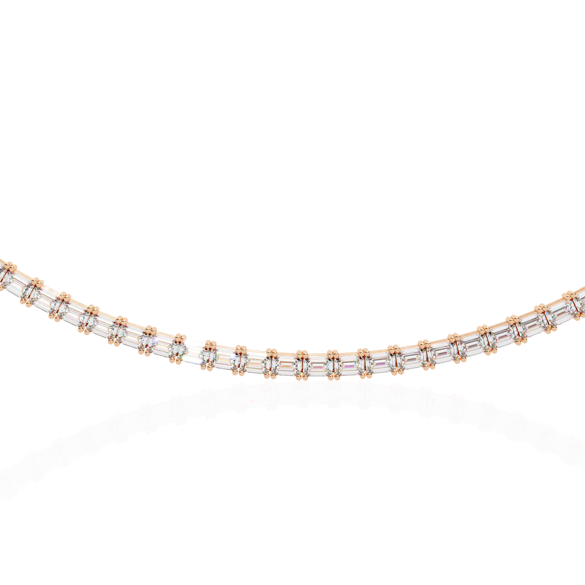 Solitairekart 8.19ct Lab Grown Diamond Tennis Necklace