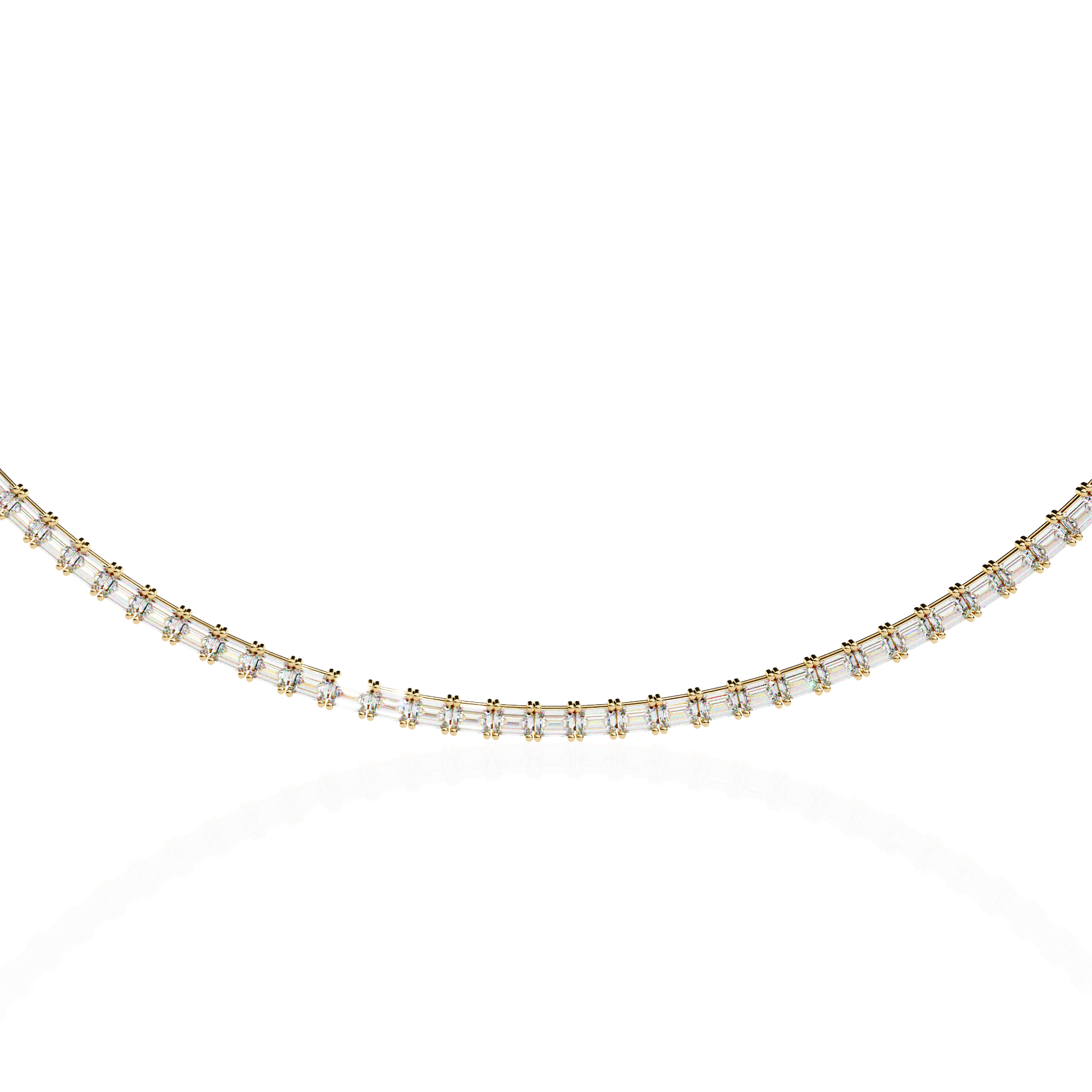Solitairekart 8.19ct Lab Grown Diamond Tennis Necklace