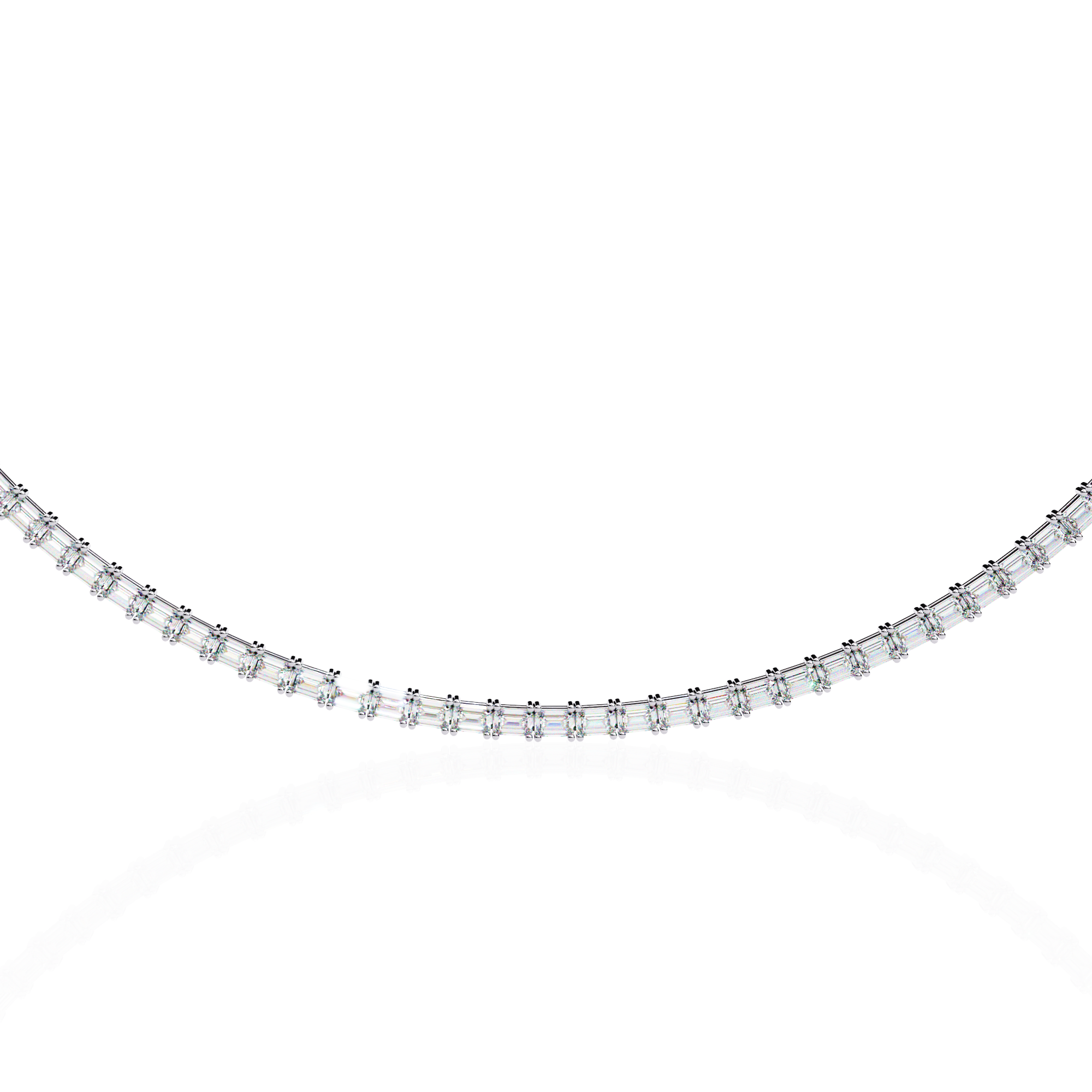 Solitairekart 8.19ct Lab Grown Diamond Tennis Necklace
