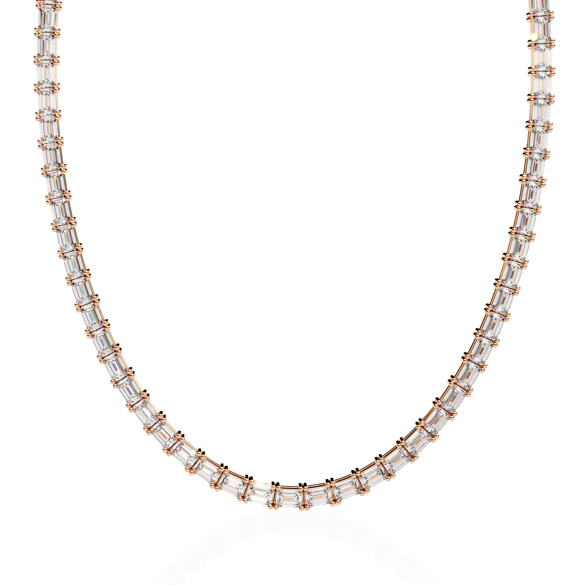 Solitairekart 8.19ct Lab Grown Diamond Tennis Necklace