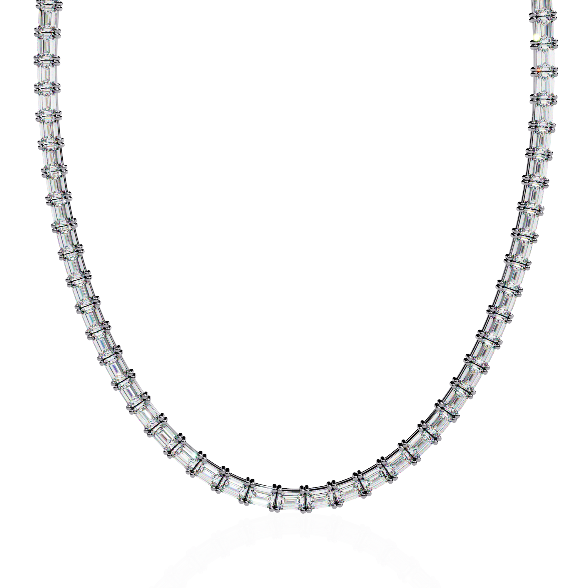 Solitairekart 8.19ct Lab Grown Diamond Tennis Necklace