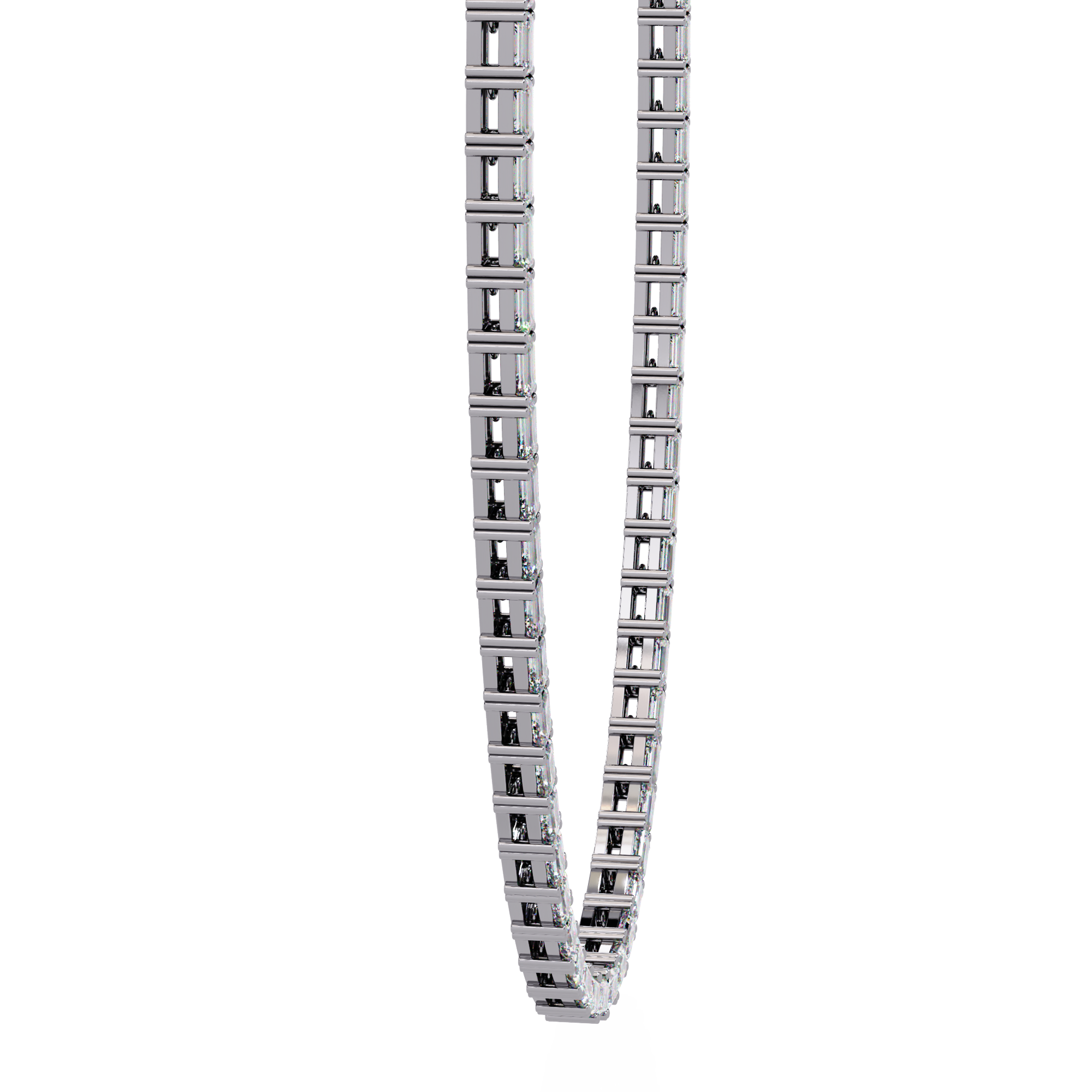 Solitairekart 8.19ct Lab Grown Diamond Tennis Necklace
