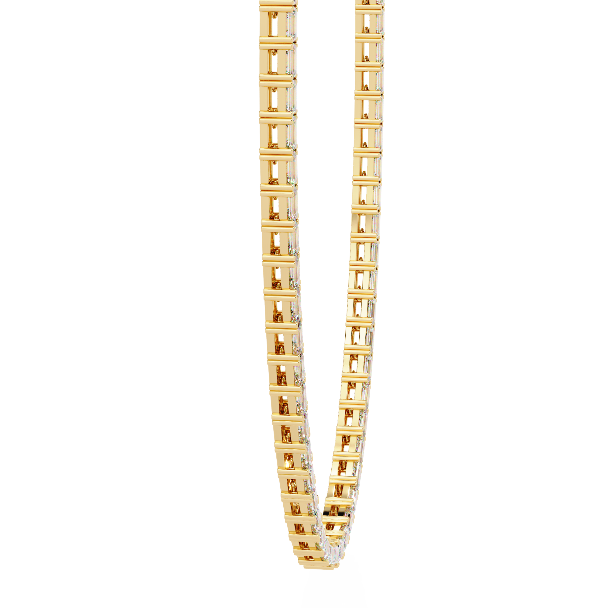 Solitairekart 8.19ct Lab Grown Diamond Tennis Necklace