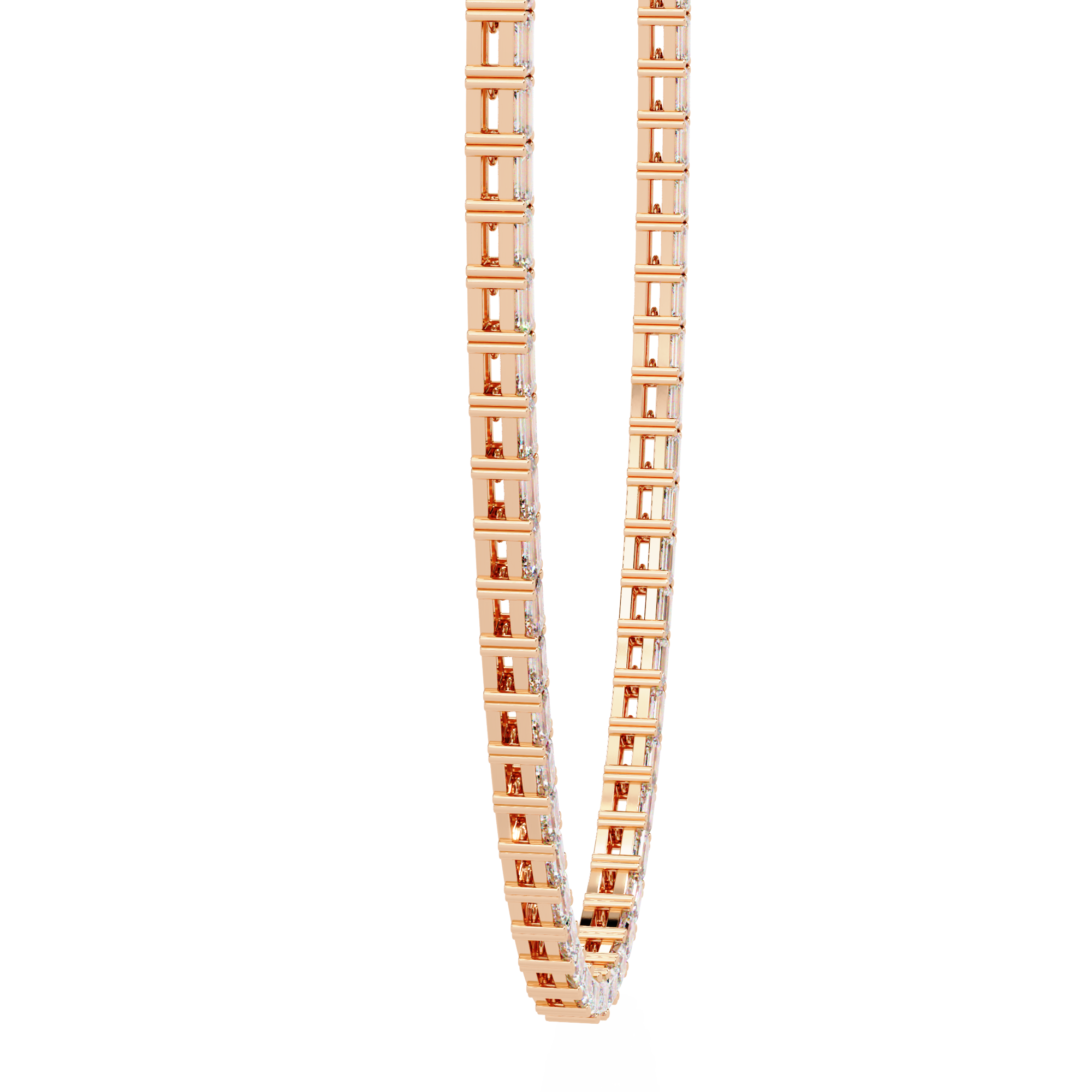 Solitairekart 8.19ct Lab Grown Diamond Tennis Necklace