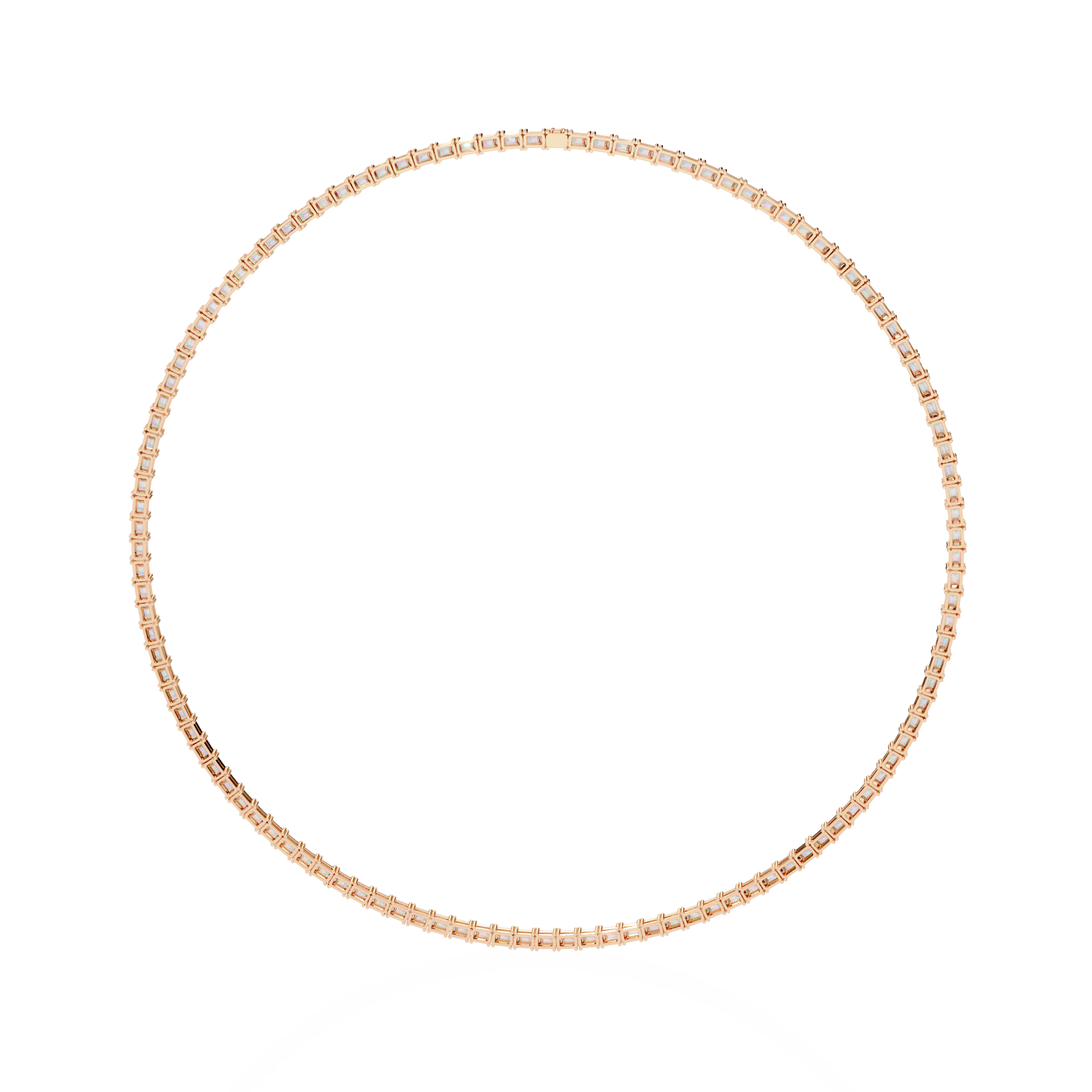Solitairekart 8.19ct Lab Grown Diamond Tennis Necklace