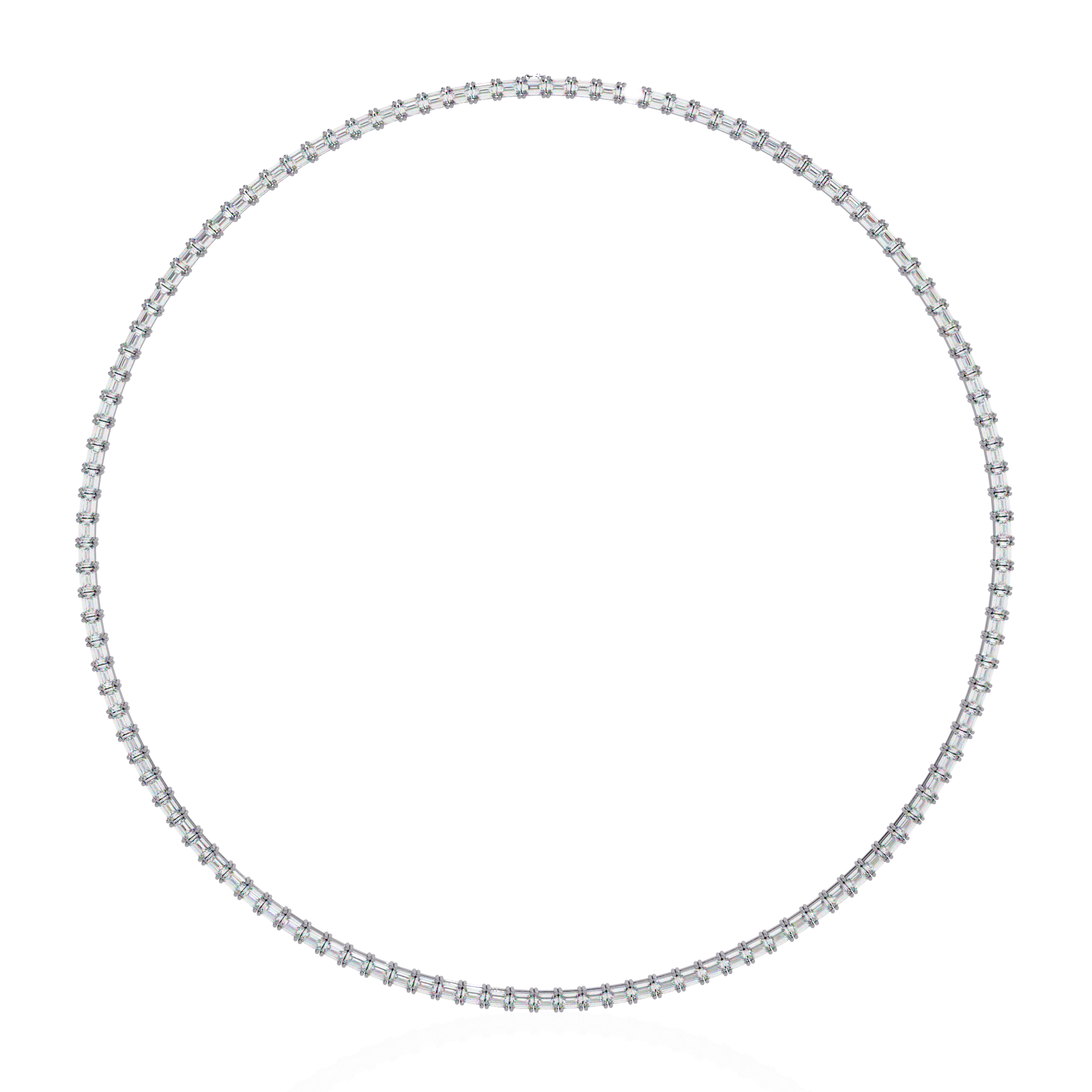 Solitairekart 8.19ct Lab Grown Diamond Tennis Necklace