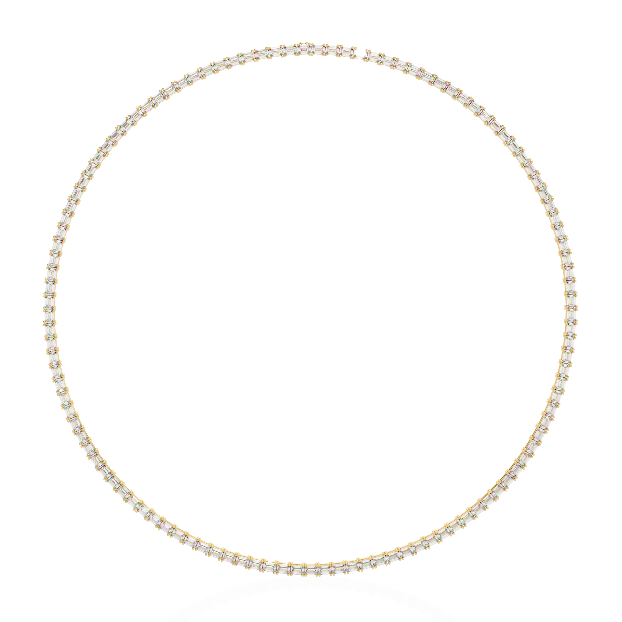 Solitairekart 8.19ct Lab Grown Diamond Tennis Necklace