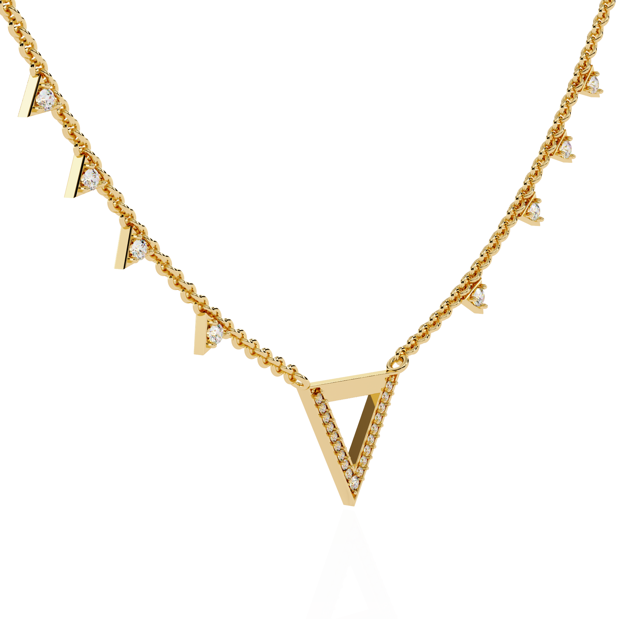 Solitairekart 0.34ct Carat Lab Grown Diamond Chain Necklace