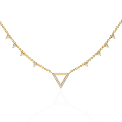 Solitairekart 0.34ct Carat Natural Diamond Chain Necklace