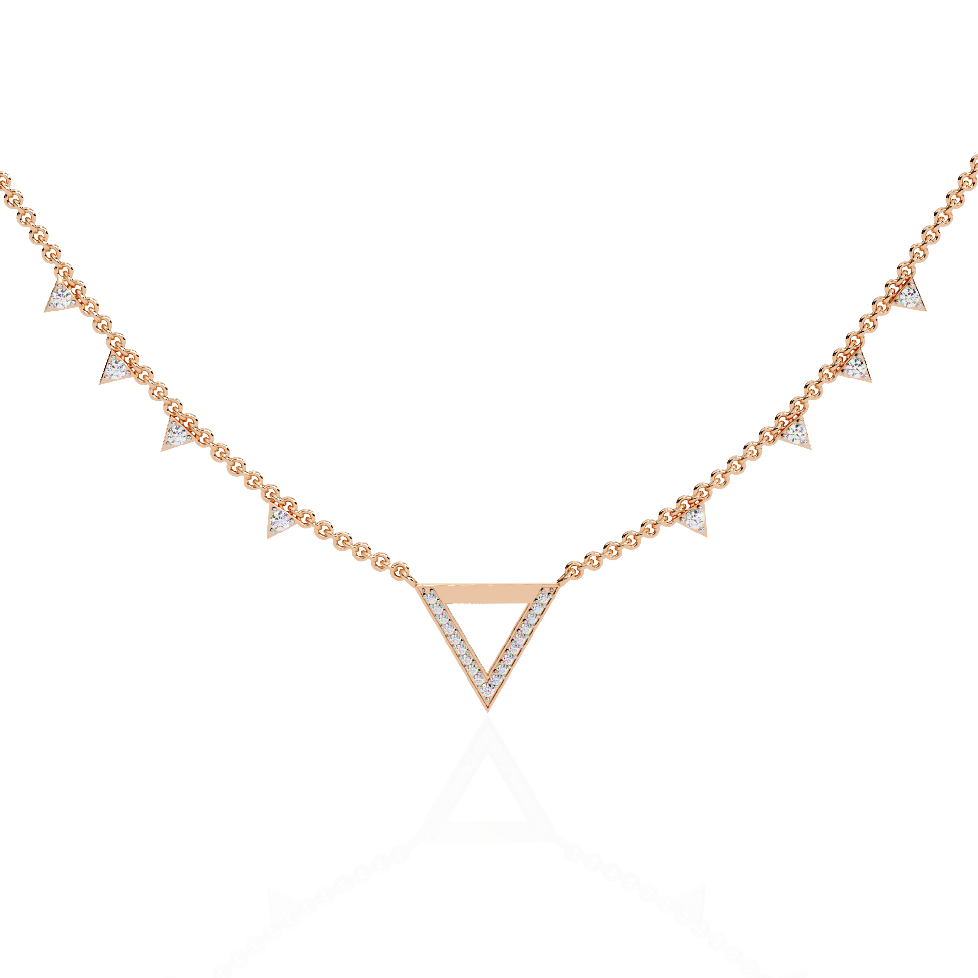 Solitairekart 0.34ct Carat Lab Grown Diamond Chain Necklace