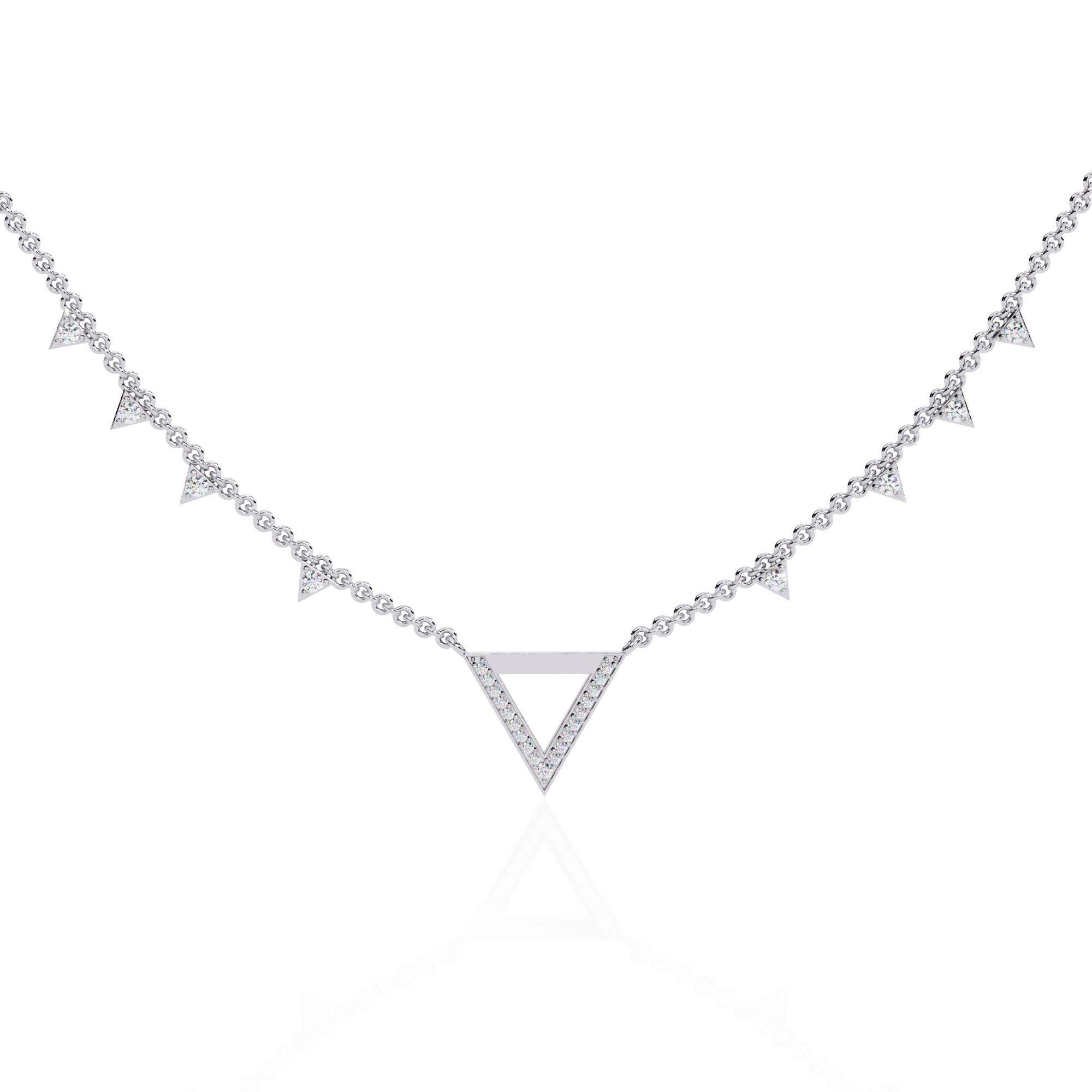 Solitairekart 0.34ct Carat Lab Grown Diamond Chain Necklace