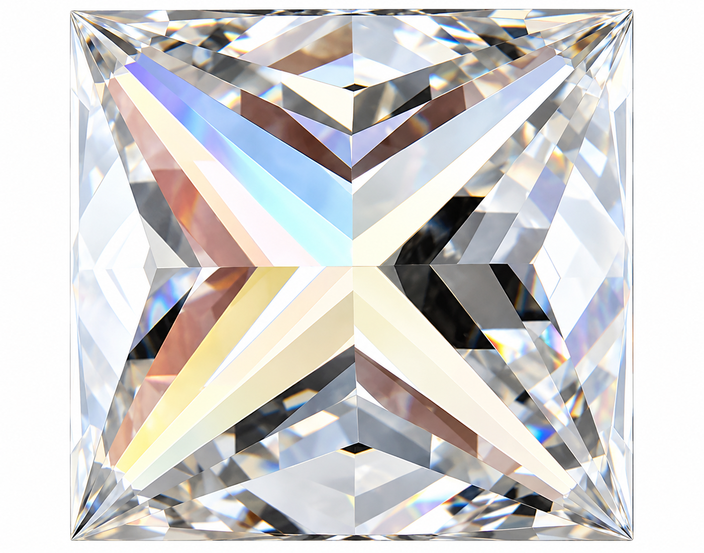 1.10Ct Princess Lab Grown Diamond.
