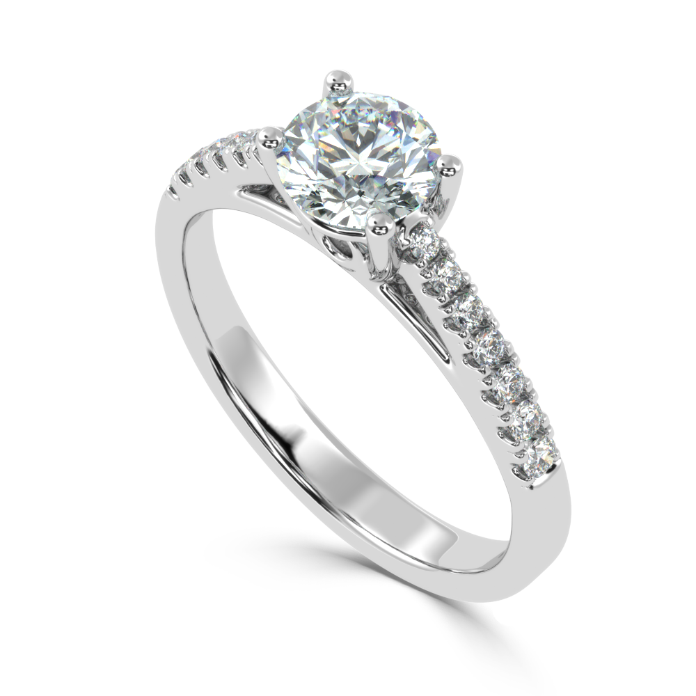 Buy 0.78Ct G VS1 Natural Diamond Ring | SolitaireKart