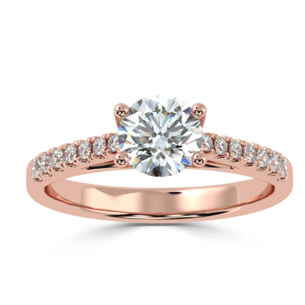 Buy 0.78Ct G VS1 Natural Diamond Ring | SolitaireKart