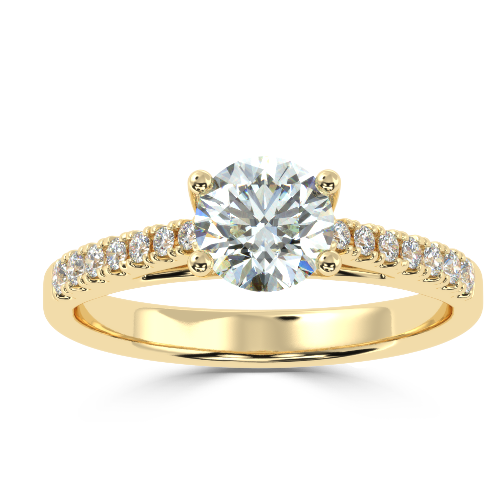 Buy 0.78Ct G VS1 Natural Diamond Ring | SolitaireKart
