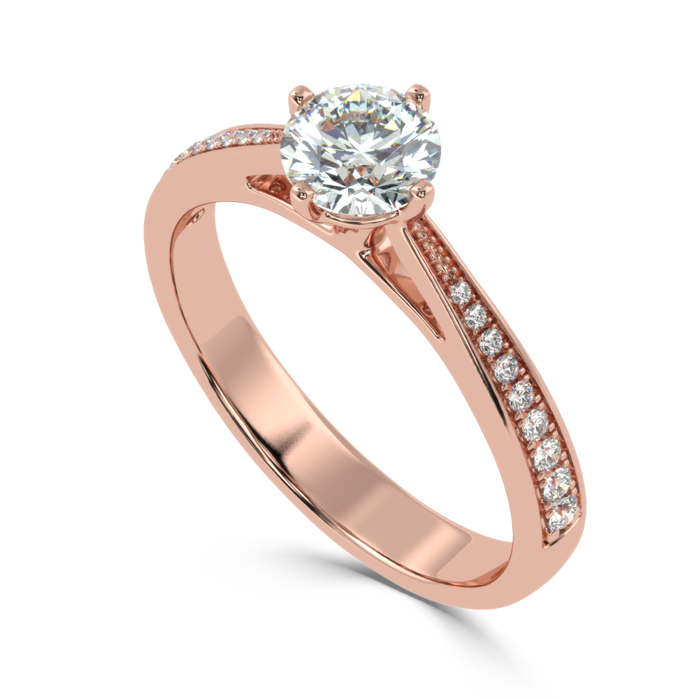 Buy 0.74Ct G VS1 Natural Diamond Ring | SolitaireKart