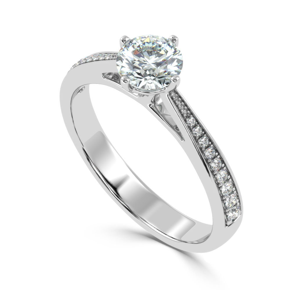 Buy 0.74Ct G VS1 Natural Diamond Ring | SolitaireKart