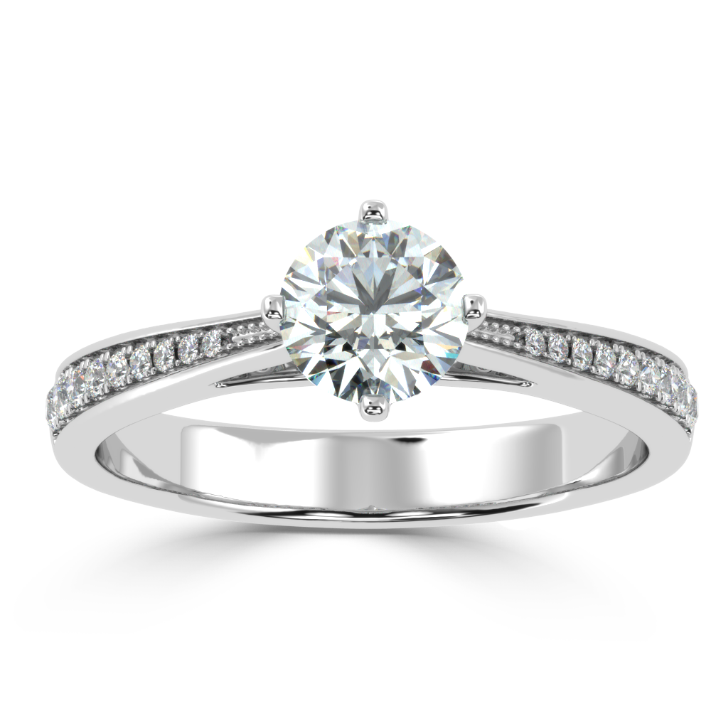 Buy 0.74Ct G VS1 Natural Diamond Ring | SolitaireKart