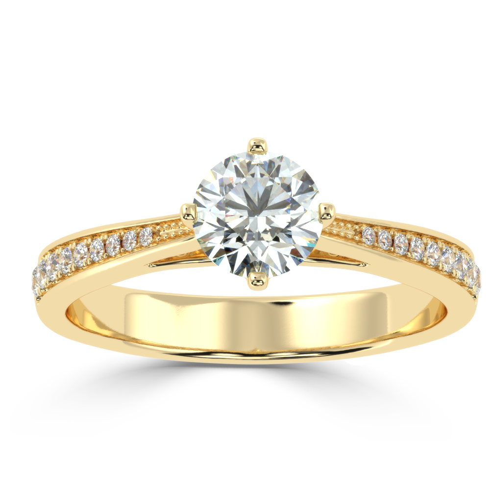 Buy 0.74Ct G VS1 Natural Diamond Ring | SolitaireKart