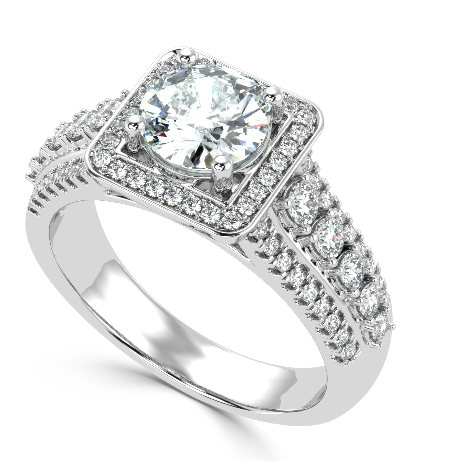 Buy 1.74Ct H VS1 Natural Diamond Ring | SolitaireKart