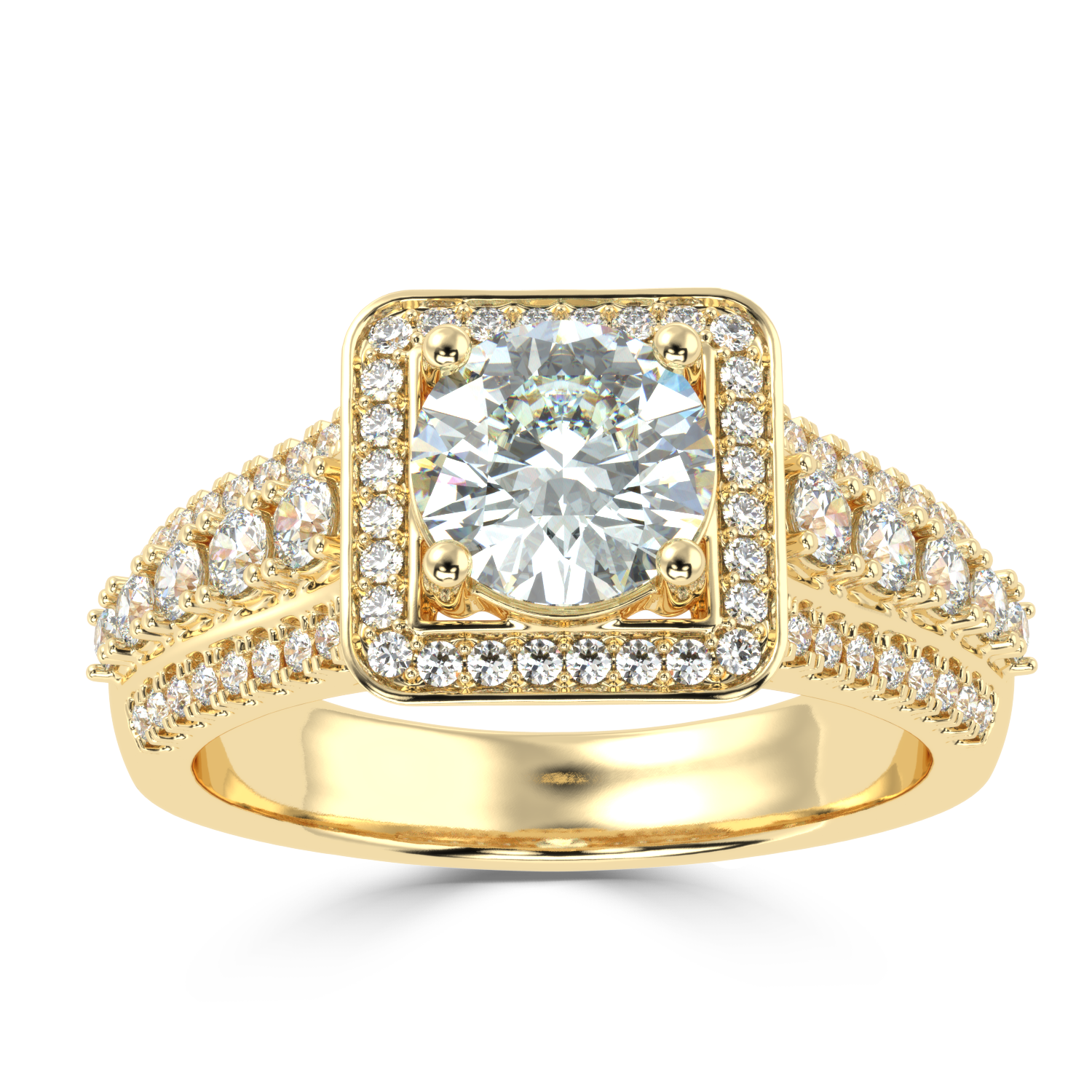 Buy 1.74Ct H VS1 Natural Diamond Ring | SolitaireKart