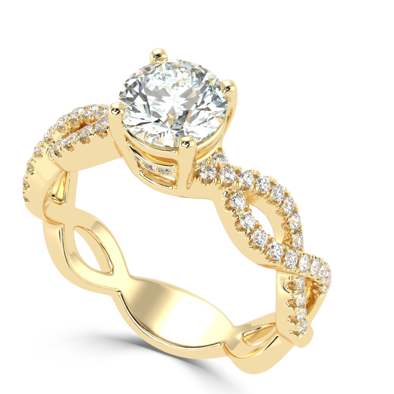 Buy 1.00Ct H VS1 Natural Diamond Ring | SolitaireKart