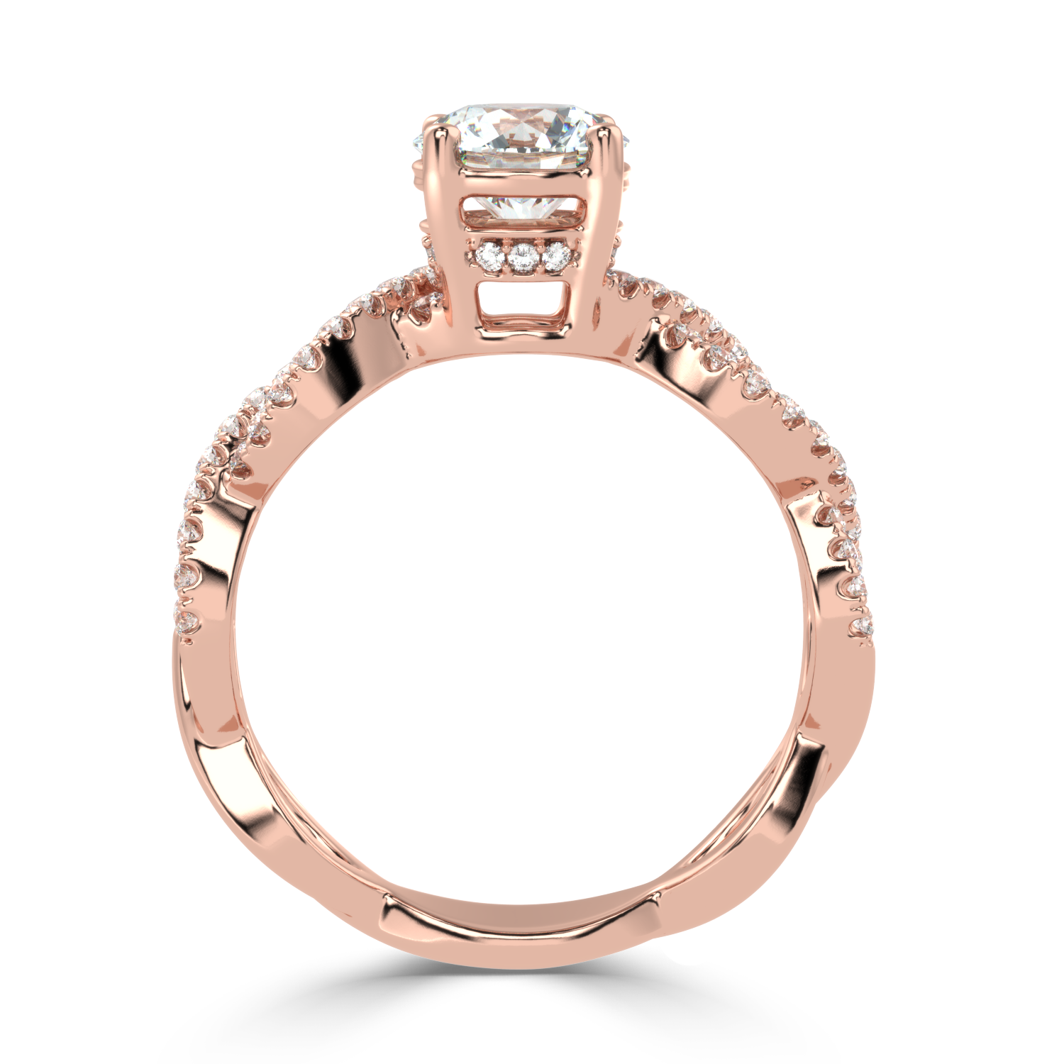 Buy 1.00Ct H VS1 Natural Diamond Ring | SolitaireKart