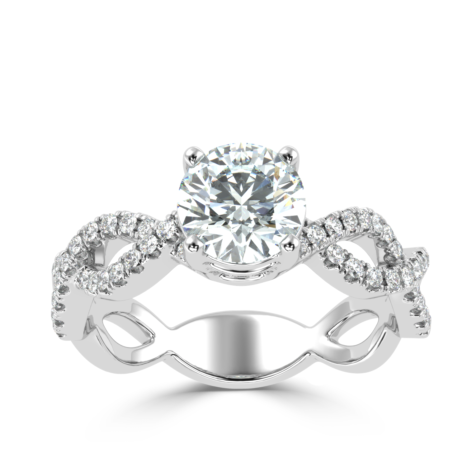 Buy 1.00Ct H VS1 Natural Diamond Ring | SolitaireKart